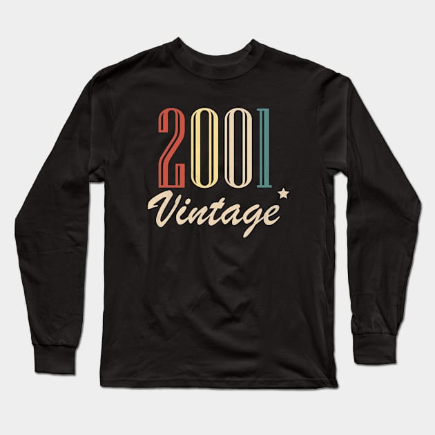 Vintage 2001 Long Sleeve T-Shirt by BizZo